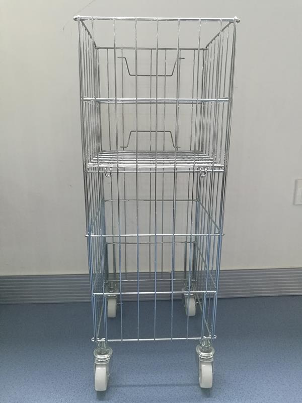 Wire Dump Bin With Wheels