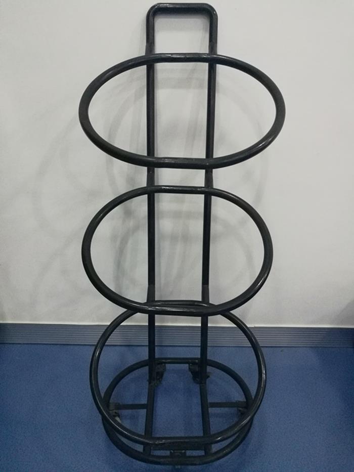 Three Tier Floor Standing Wicker Basket Display Three Tier Floor Standing Wicker Basket Display