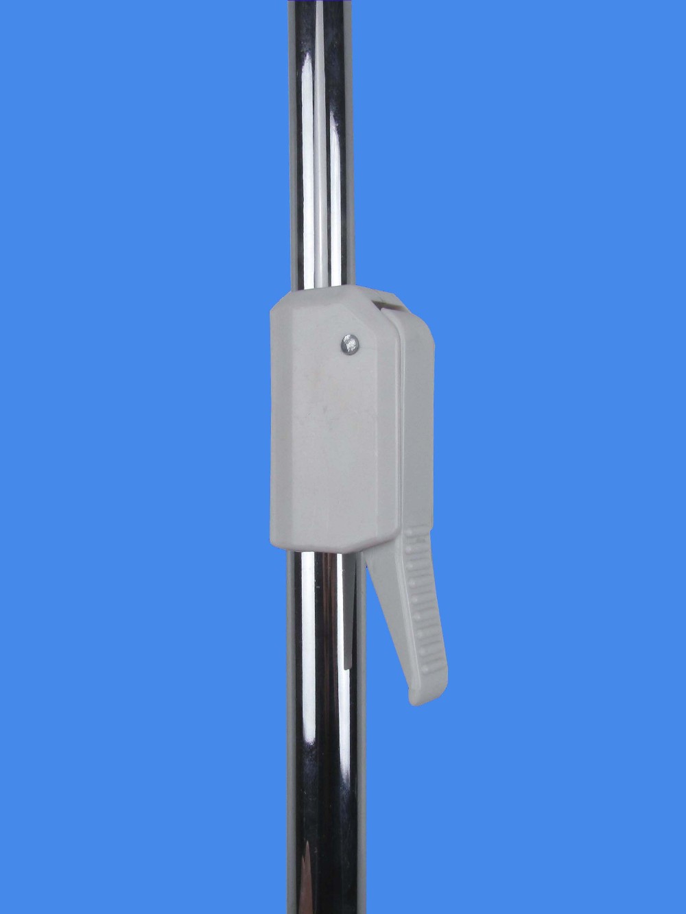 Supermarket POS Metal Chrome and Black Powder Coated Sign Stand