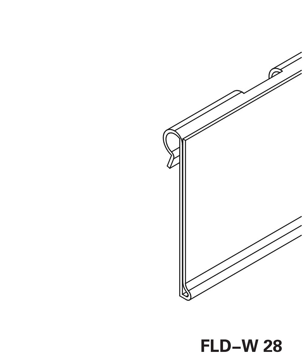 Data Strip Label Holder With Hook