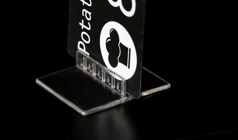 Straight Center Mount Sign/Card Holder