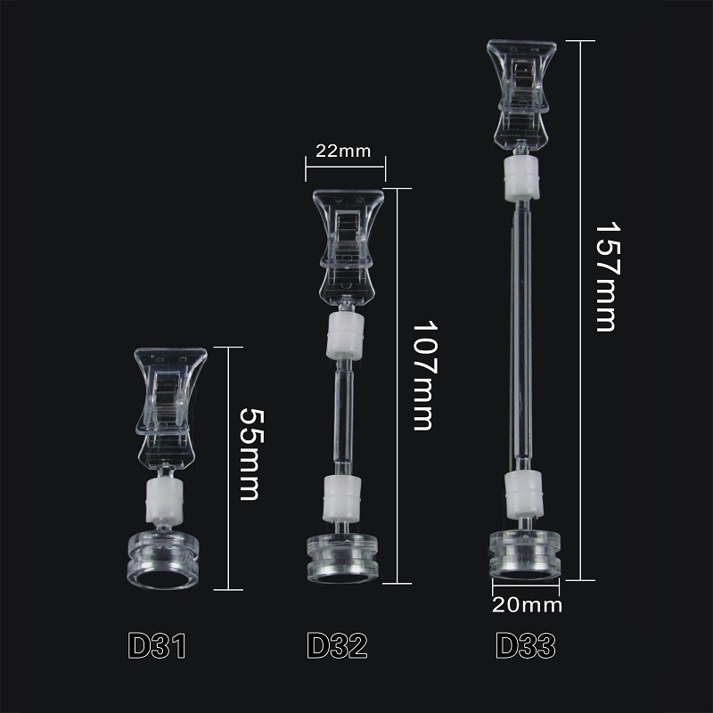 Magnetic POP Sign Clip with Clear Knuckle