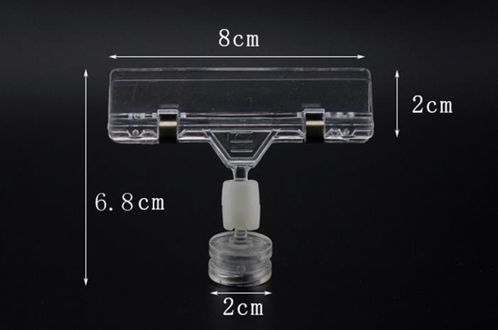 Supermarket Plastic Magnetic Shelf Price Label Holder