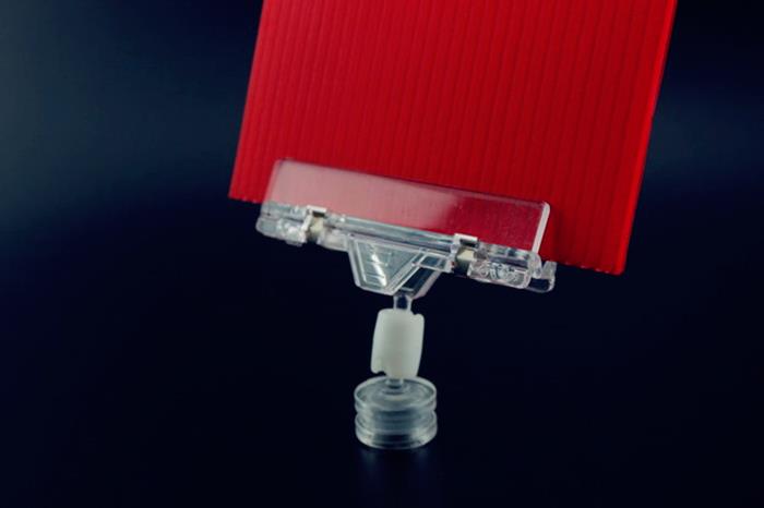 Supermarket Plastic Magnetic Shelf Price Label Holder