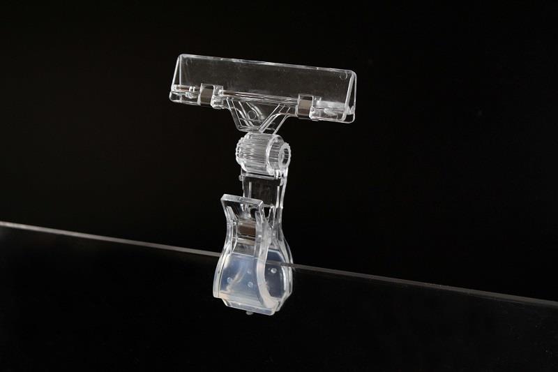 POS/POP Transparent Plastic Clips