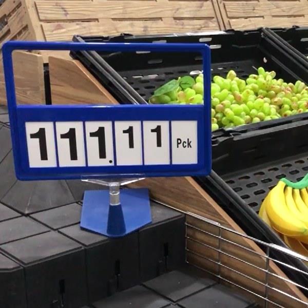 Supermarket Plastic Sign Holder