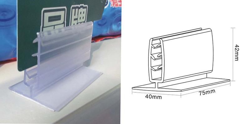 Plastic Shelf Talker SuperGrip Label Holder