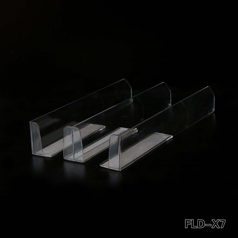 Clear Supermarket Plastic Shelf Divider