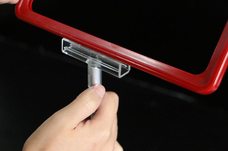 Plastic Poster Frame Display Stand for Supermarket