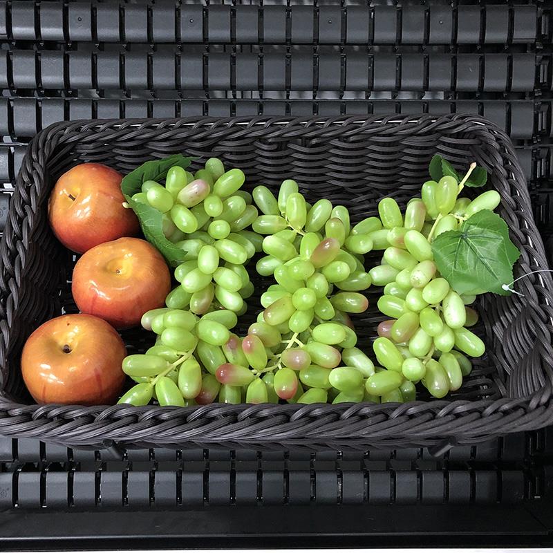 Supermarket Basket Plastic Wicker Bsaket Supermarket Basket Plastic Wicker Bsaket