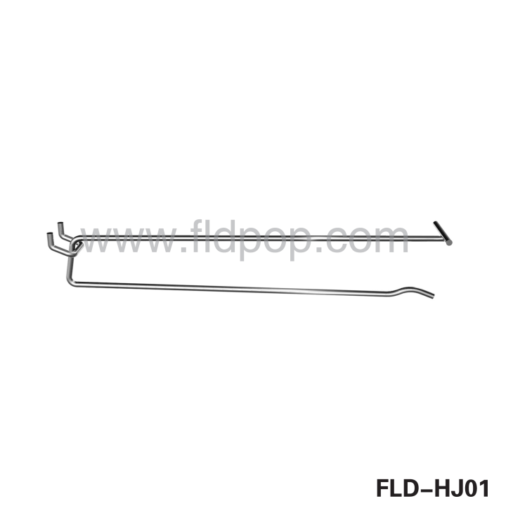 Flip Scan Pegboard Hook With Clear Ticket Holder