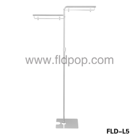 Adjustable Height Sign Stand with 4 Plastic Clips