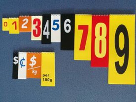 Supermarket Plastic Price Sign Board