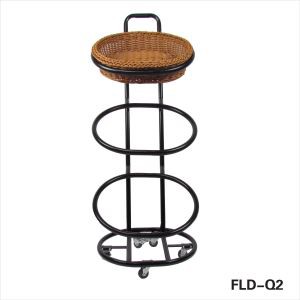 Three Tier Floor Standing Wicker Basket Display
