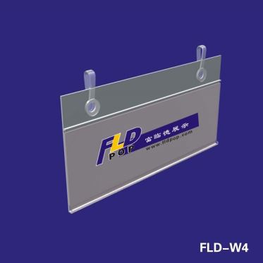 Clear Hanging Shelf Price Holder