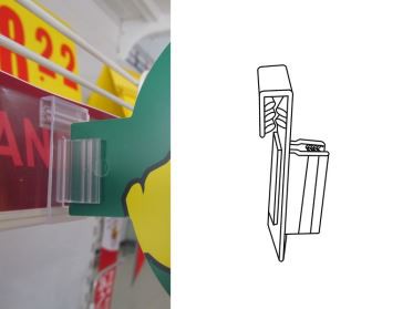 Flag Shelf Sign Gripper