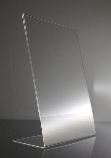 L Shaped Acrylic Sign Holder