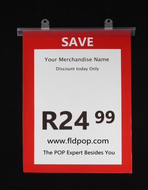 Plastic Poster Hanger Strip, PVC Banner Snap