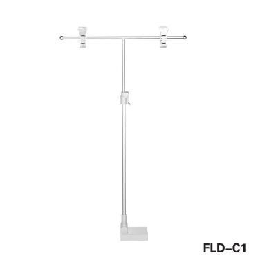 POS Telescopic T-Bar Sign Holder With Magnetic Base Stand