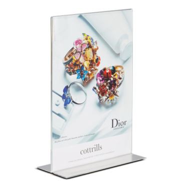 Stand-up Acrylic Sign Holder T Shape