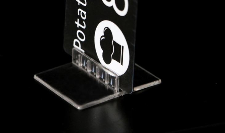 Straight Center Mount Sign Card Holder