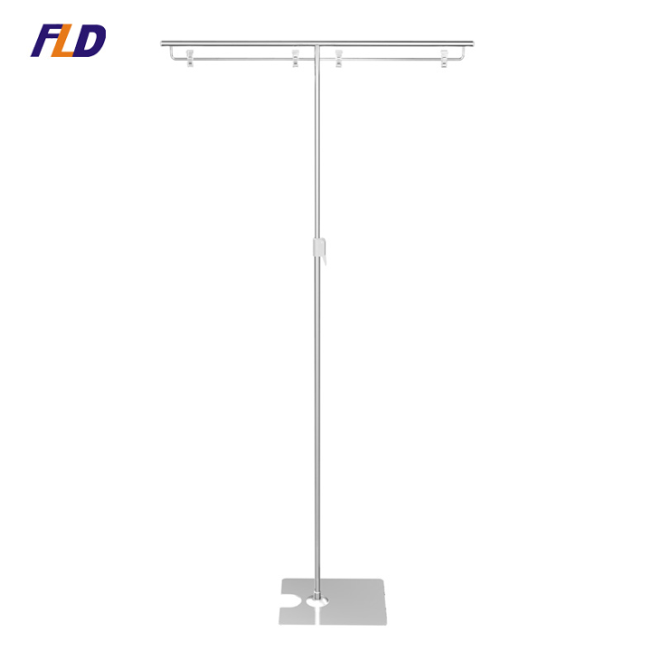 Supermarket Metal Promotional Floor Sign Stands