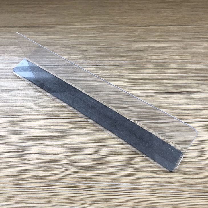 Supermarket Plastic Divider With Magnetic Strip